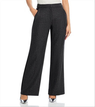 Veronica Beard Women's Pinstriped Pants in Black Size S