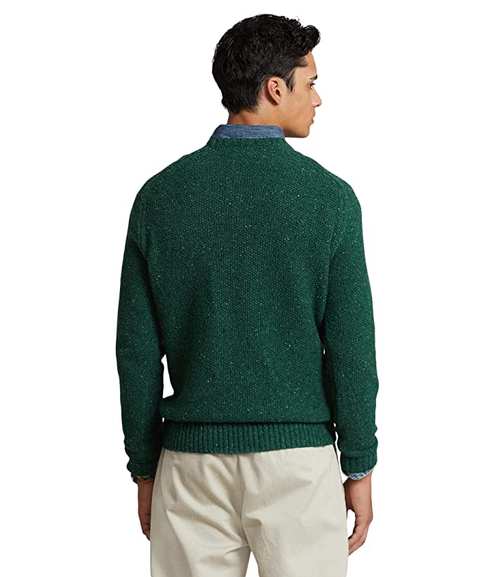Ralph Lauren Men's Donegal Wool Blend Crewneck Sweater Green Size Small