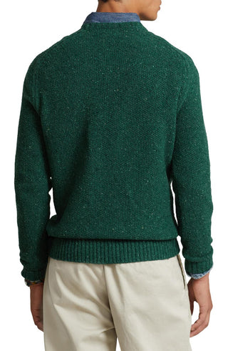 Ralph Lauren Men's Donegal Wool Blend Crewneck Sweater Green Size X-Large