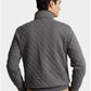 Ralph Lauren Men's Quilted Quarter Snap Pullover Gray Size Medium