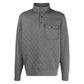 Ralph Lauren Men's Quilted Quarter Snap Pullover Gray Size Medium