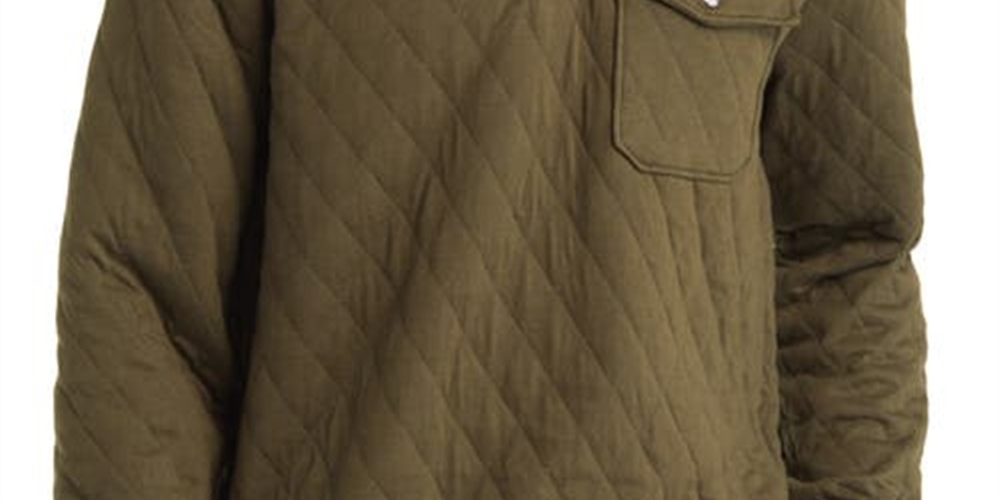 Ralph Lauren Men's Quilted Double Knit Cotton Blend Jacket Green Size XX-Large