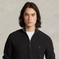 Ralph Lauren Men's Mesh Knit Cotton 1/4 Zip Sweater Black Size X-Large