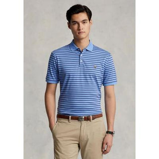Ralph Lauren Men's Classic Fit Striped Soft Cotton Polo Shirt Blue Size X-Large