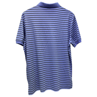 Ralph Lauren Men's Classic Fit Striped Soft Cotton Polo Shirt Blue Size X-Large