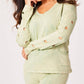 Angel Apparel - V-neck Cutwork Top