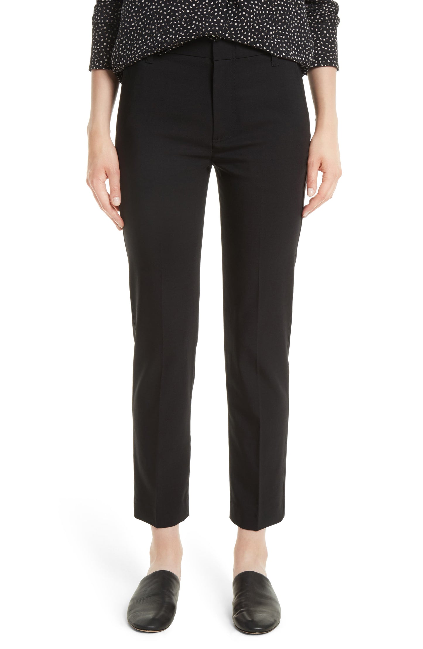 Vince Women's Black Tapered Ankle Trousers - Size 12