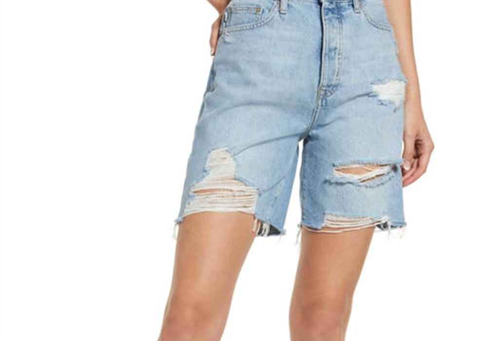 Lovers + Friends Devon '90S High Waist Denim Cutoff Shorts In Boardwalk