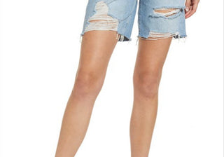 Lovers + Friends Devon '90S High Waist Denim Cutoff Shorts In Boardwalk