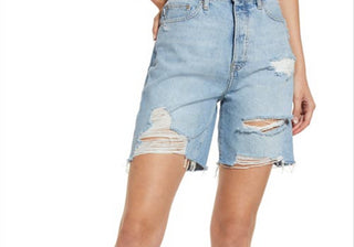 Lovers + Friends Devon '90S High Waist Denim Cutoff Shorts In Boardwalk