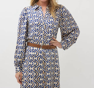 Esqualo - Utopia Graphic long dress