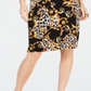 Thalia Sodi Women's Printed Sheath Dress Beige Size Medium