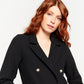 Royalty By Maluma Women's Cropped Tweed Blazer Black Size X-Small