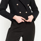 Royalty By Maluma Women's Cropped Tweed Blazer Black Size X-Small