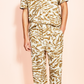 Royalty By Maluma Men's Animal Print Pleated Trousers Brown Size 2XL