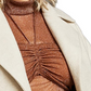 Royalty By Maluma Women's Herringbone Moto Jacket Brown Size X-Small