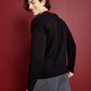Royalty by Maluma Men's Relaxed Fit Birdseye Jacquard Logo Sweater Black Size Large