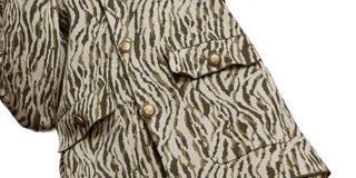 Royalty by Maluma Men's Relaxed Fit Jacquard Sweater Jacket Beige Size X-Large