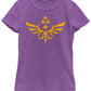 Nintendo Girl'sLegend of Zelda Triforce Graphic Tee Purple Size Medium
