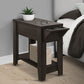 Accent Side Table, Storage, Lamp, Transitional Space-Saving Design