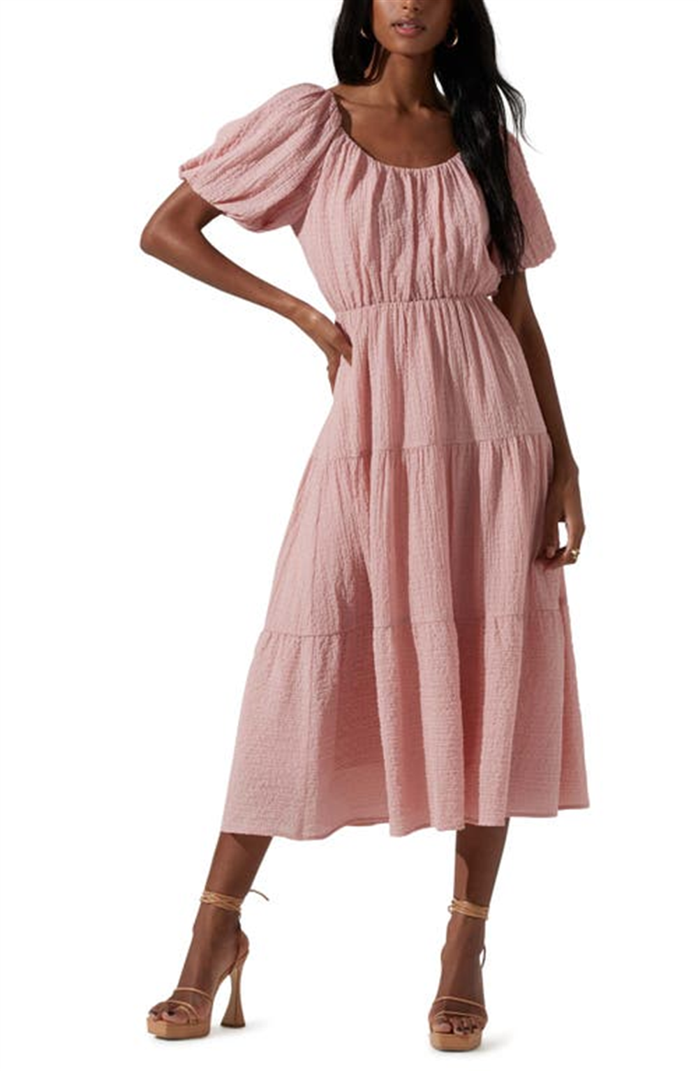 astr-the-label-tiered-short-sleeve-dress-pink