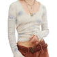 Free People - CLOVER PRINTED THERMAL TEE