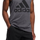 adidas Men's Logo Tank Gray Size Small