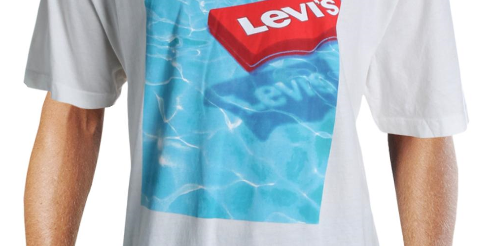 Levi's Men's Floating Logo T-Shirt White Size Large