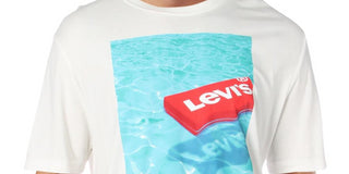 Levi's Men's Floating Logo T-Shirt White Size X-Large