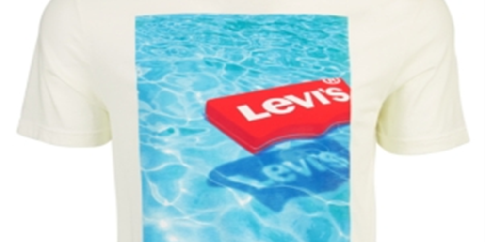 Levi's Men's Floating Logo T-Shirt White Size XX-Large