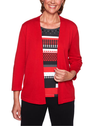 Alfred Dunner Women's Petite Sutton Place Layered-Look Top Size PXL