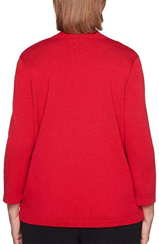 Alfred Dunner Women's Petite Sutton Place Layered-Look Top Size PXL