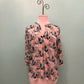 Apny - Women's Tulip Floral V-neck With Tassel Blouse