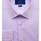 David Donahue Slim Fit Lilac Geo Print Dress Shirt Size 16.5 - 32