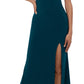 XSCAPE Women's One Shoulder Gown Green Size 4