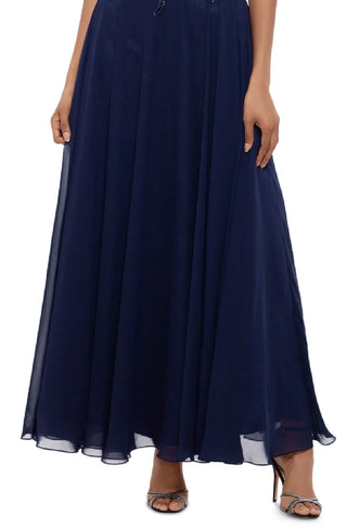 Xscape Women's Beaded Chiffon Fit & Flare Dress Size 10