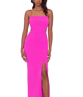 XSCAPE Women's Cutout Slit Gown Pink Size 10