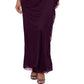 XSCAPE Women's Embellished Sleeve Gown Purple Size 6