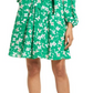 Eliza J Long Sleeve Floral Dress, Green, Size 14