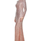 Eliza J Women's Sequin Gown Pink Size 6 Petite