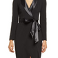 Eliza J Tuxedo Gown, Long Sleeve, Black, Size 10