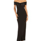 Eliza J Women's Off The Shoulder Bow Gown Black Size 6P