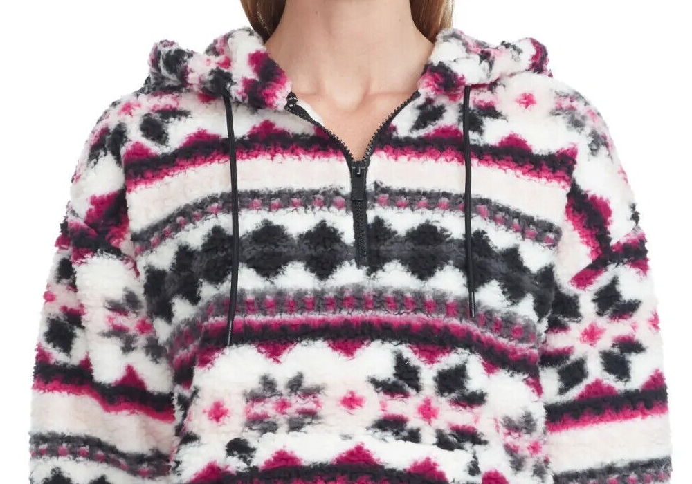 Marc New York Men's Black Teddy Fleece Hoodie Jacket Size X-Large