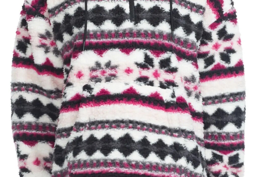 Marc New York Men's Black Teddy Fleece Hoodie Jacket Size X-Large