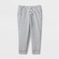 Toddler Girls' Solid Fleece Jogger Pants Cat & Jack Gray Size 5T