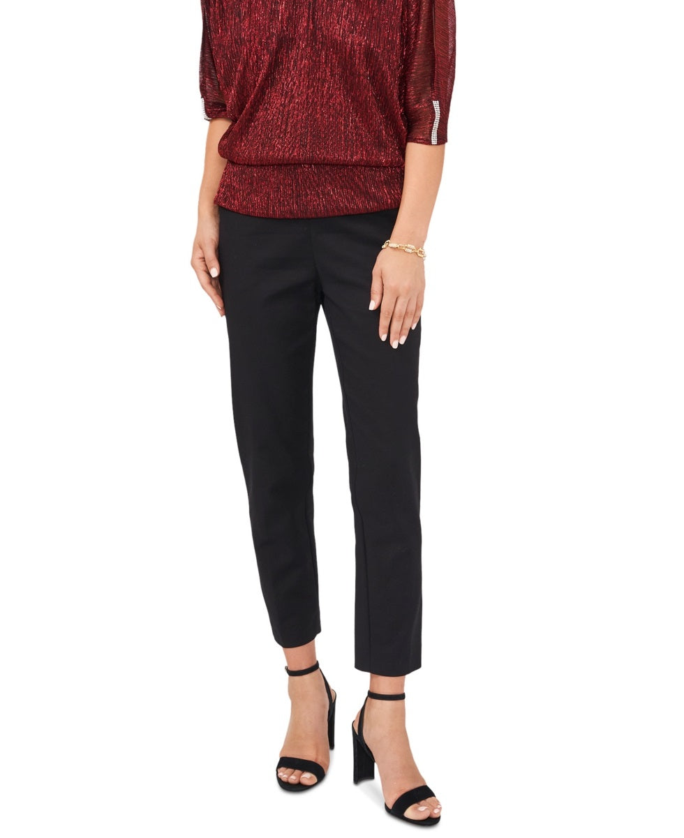 MSK Women's Embellished Cold Shoulder Top Red Size Petite Medium