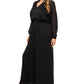 MSK Women's Smocked Waist Jumpsuit Black Size 2X