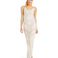Jump Apparel Women's Glitter Gown White Size 3