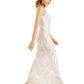 Jump Apparel Women's Glitter Gown White Size 3
