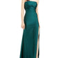 Jump Women's Satin Long Evening Dress Green Size 3